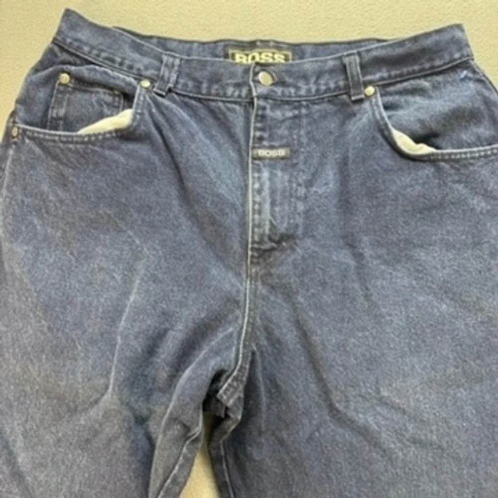 Vintage Boss Jeans Mens 38 (FIT 35/30) Denim Relaxed Fit Y2K Baggy Skate Hip Hop